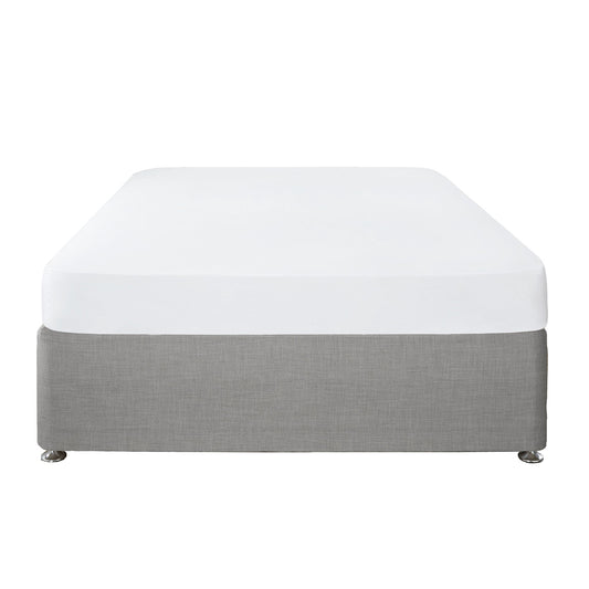 Plain Dye 32cm Fitted Bed Sheet by Serene in White - 32cm Fitted Bed Sheet - Serene