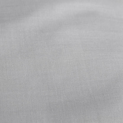 Plain Dyed Pair of Housewife Pillowcases by Serene in Silver 50 x 75cm - Pair of Housewife Pillowcases - Serene
