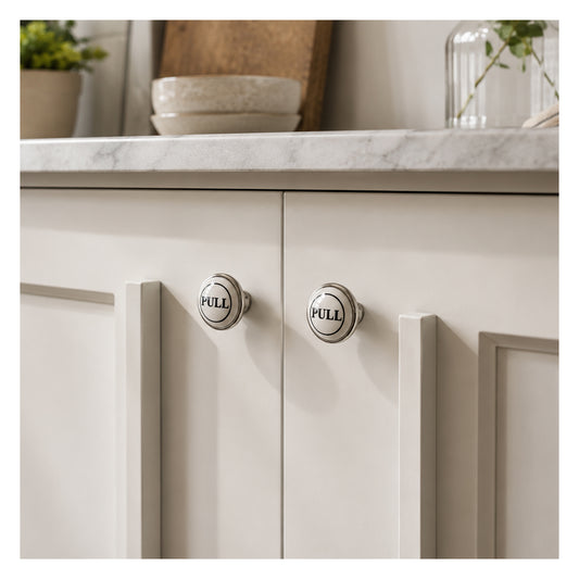 Jones Ceramic Pull Drawer Pulls (Pack of 4) - Nickel
