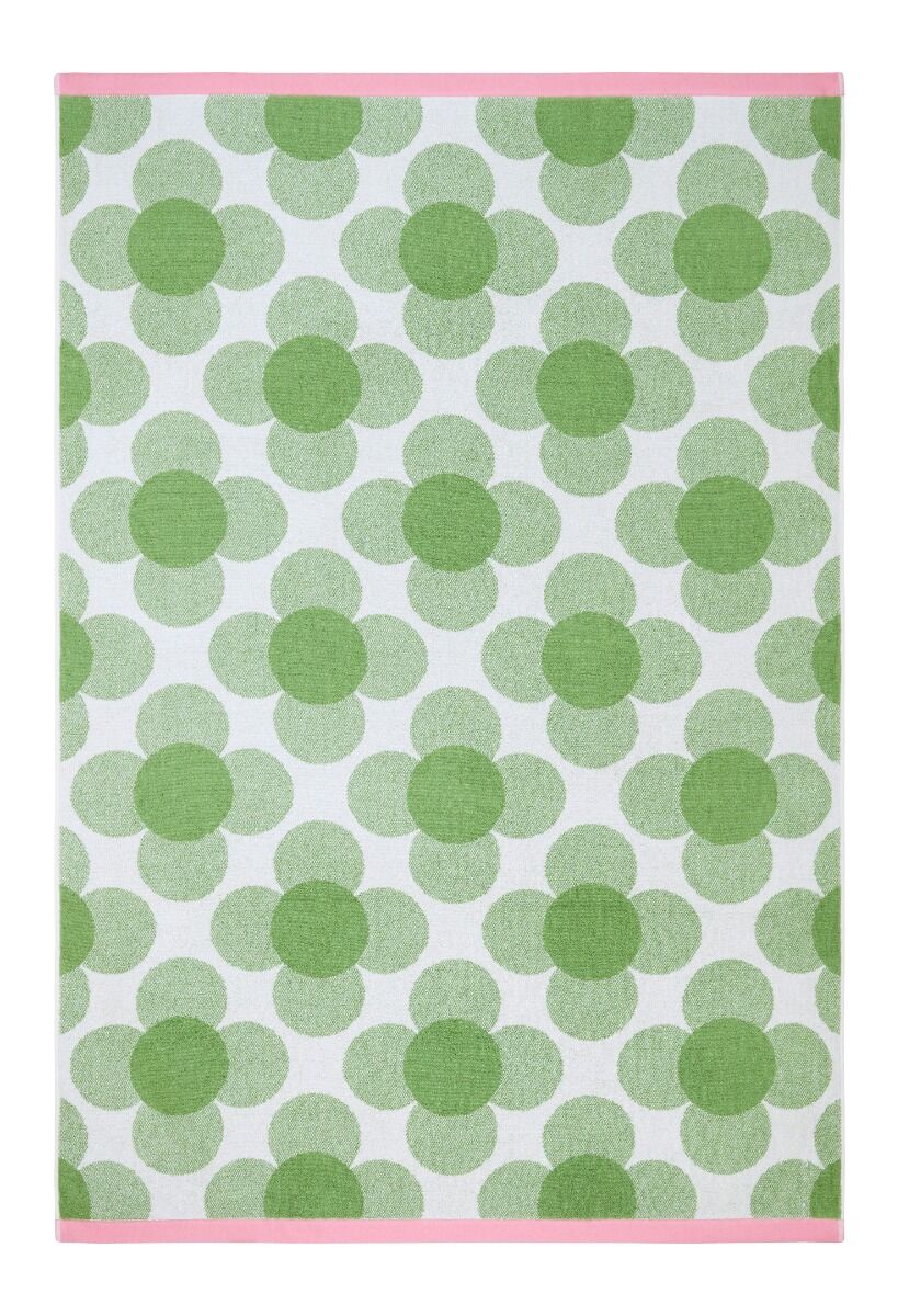 Orla Kiely Retro Flower Bath Towels - Clover
