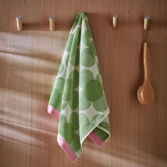 Orla Kiely Retro Flower Bath Towels - Clover