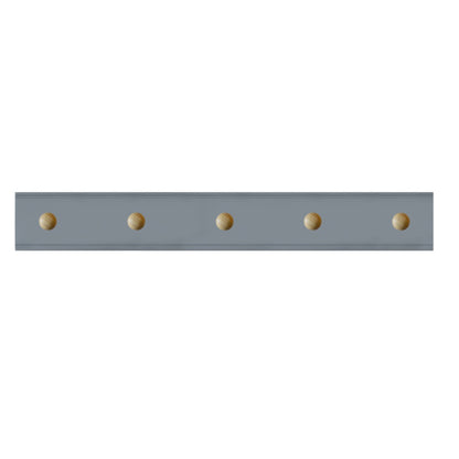 Laura Ashley Ribbed 5 Peg Coat Hook - Dark Slate