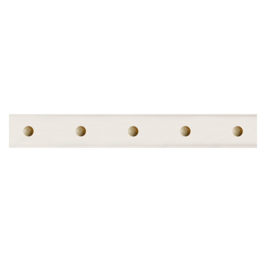 Laura Ashley Ribbed 5 Peg Coat Hook - Soft Natural