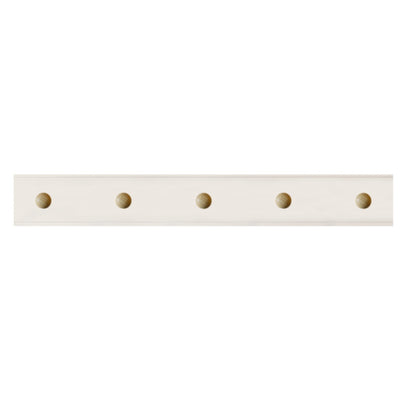 Laura Ashley Ribbed 5 Peg Coat Hook - Soft Natural
