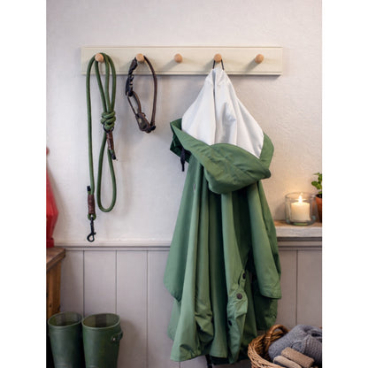 Laura Ashley Ribbed 5 Peg Coat Hook - Soft Natural