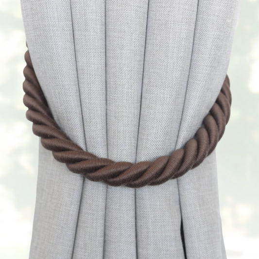 Laura Ashley Rope Tieback - Chestnut Brown