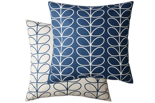 Orla Kiely Small Linear Stem Filled Cushion - Whale
