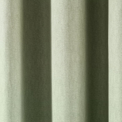 Sorbonne Pair of Eyelet Curtains by Fusion in Green - Pair of Eyelet Curtains - Fusion
