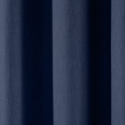 Sorbonne Pair of Eyelet Curtains by Fusion in Navy - Pair of Eyelet Curtains - Fusion