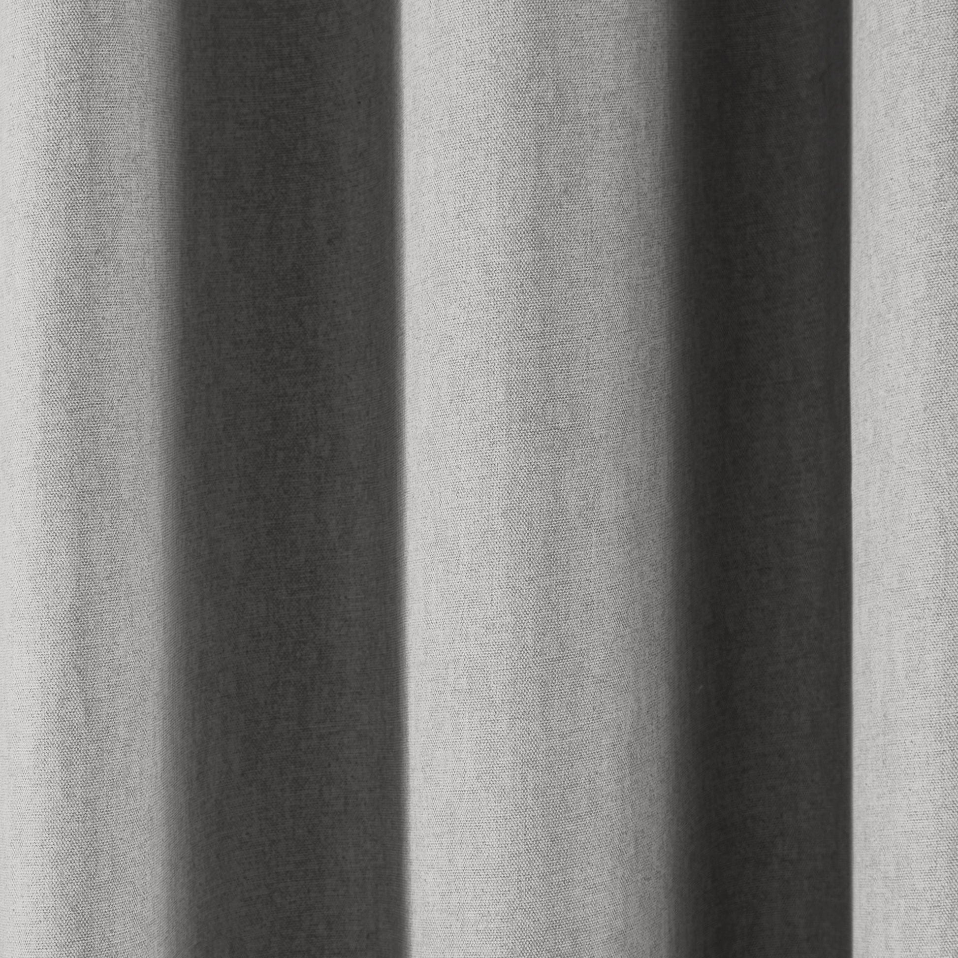 Sorbonne Pair of Eyelet Curtains by Fusion in Silver - Pair of Eyelet Curtains - Fusion