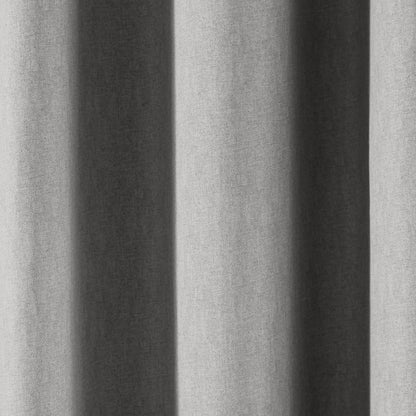 Sorbonne Pair of Eyelet Curtains by Fusion in Silver - Pair of Eyelet Curtains - Fusion
