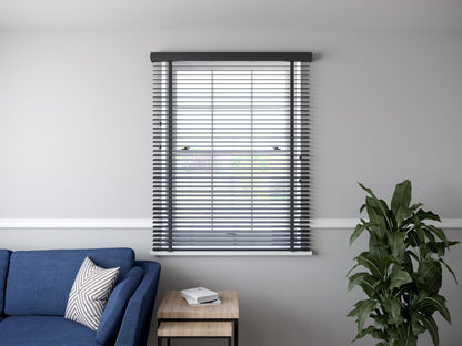 Speedy 50mm Faux Wood PVC Venetian Blind - Slate