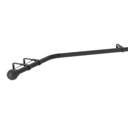 Speedy Ball 28mm 3-Sided Eyelet Bay Window Curtain Pole 400cm - Matt Black