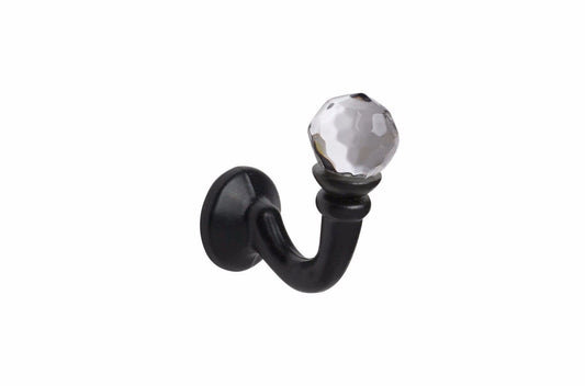 Speedy Crystal Palma Metal Curtain Tieback Hooks (Pair) - Black