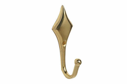Speedy Diamond Metal Curtain Tieback Hooks (Pair) - Bright Brass