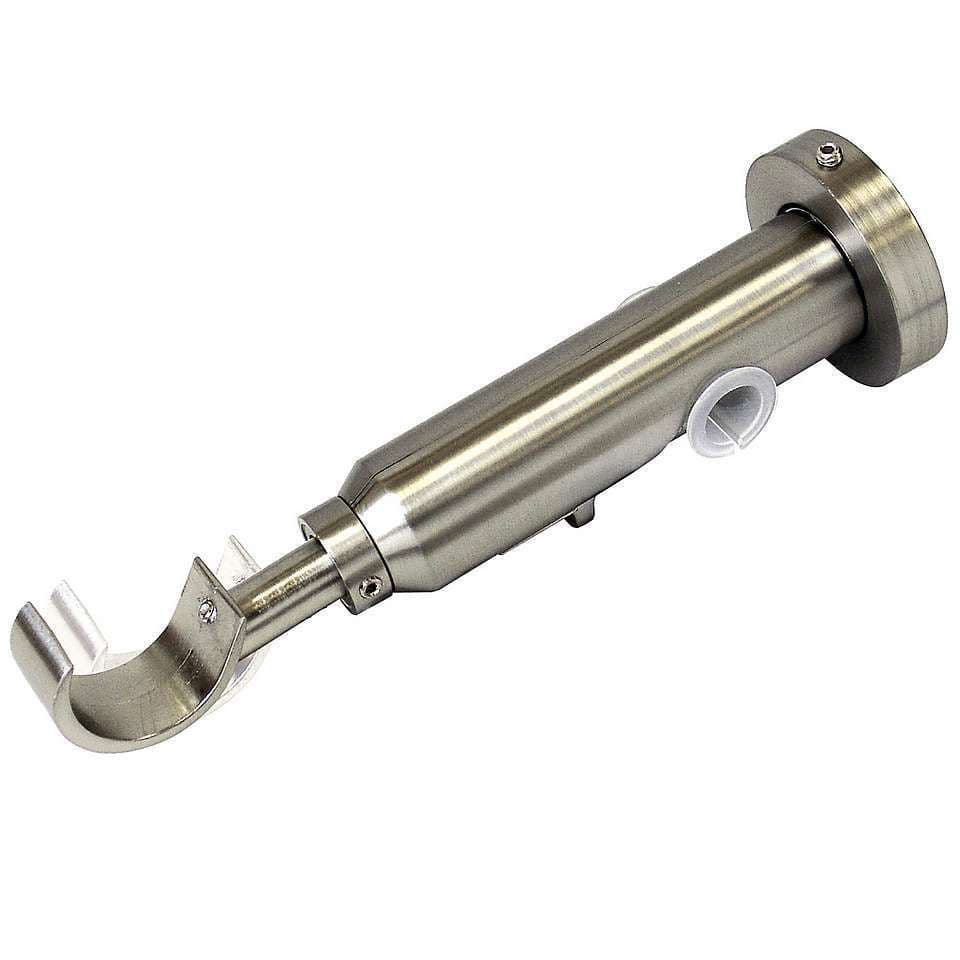 Speedy Dual 13mm/28mm Double Metal Curtain Pole - Satin Silver