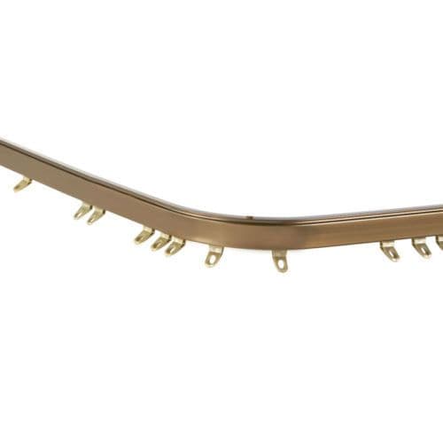 Speedy Fineline Bendable Metal Curtain Track - Antique Brass