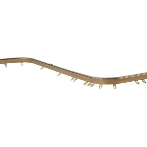Speedy Fineline Bendable Metal Curtain Track - Antique Brass