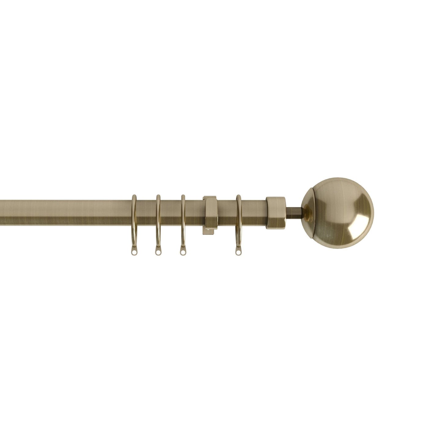 Speedy Finesse 22/25mm Extendable Metal Curtain Pole - Antique Brass