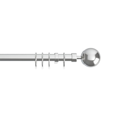 Speedy Finesse 22/25mm Extendable Metal Curtain Pole - Chrome