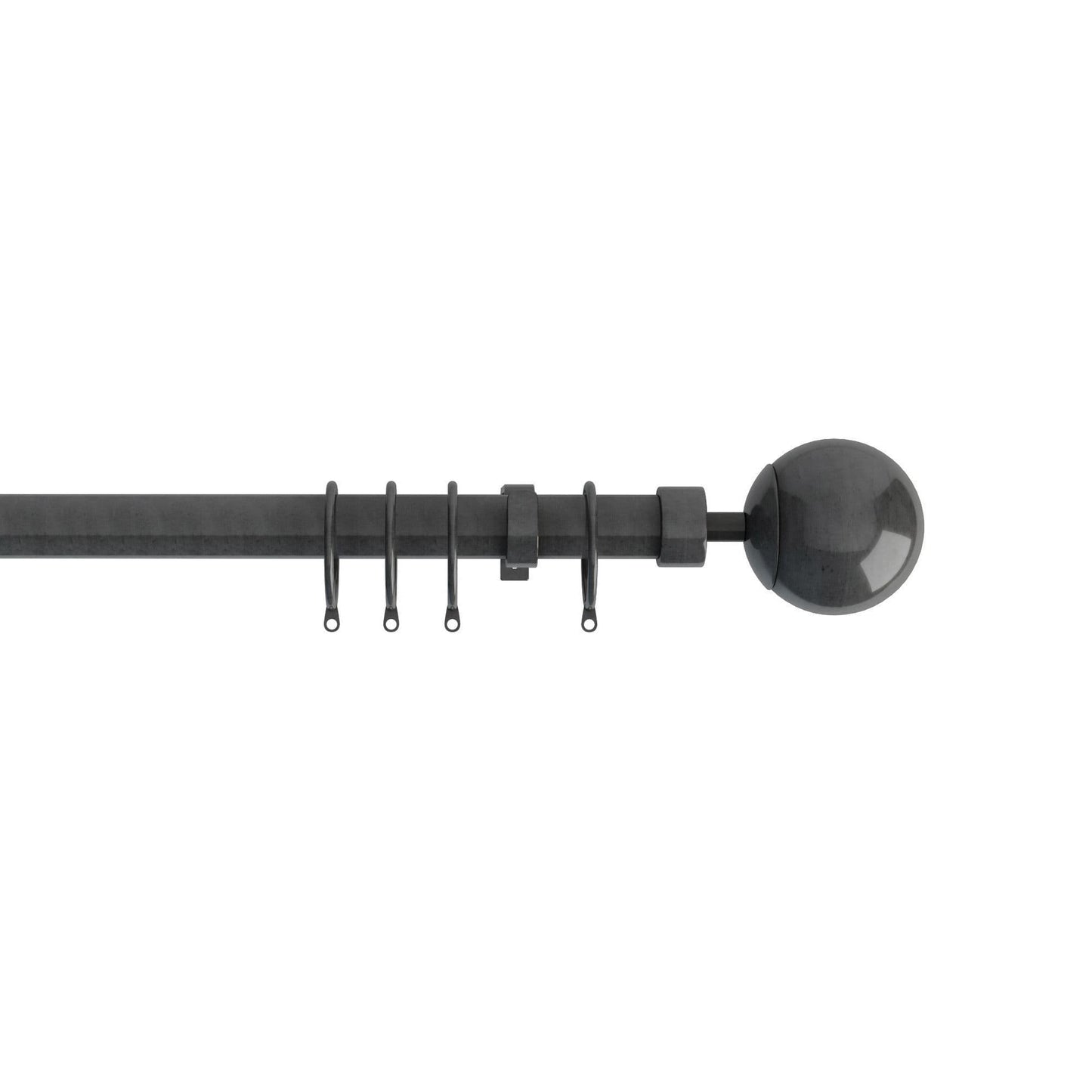 Speedy Finesse 22/25mm Extendable Metal Curtain Pole - Gunmetal