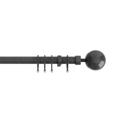 Speedy Finesse 22/25mm Extendable Metal Curtain Pole - Gunmetal