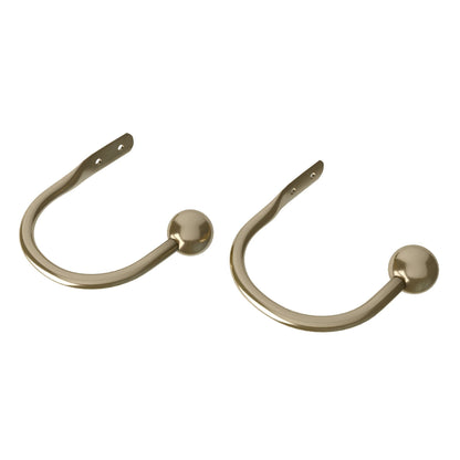 Speedy Finesse Metal Curtain Holdbacks (Pair) - Antique Brass