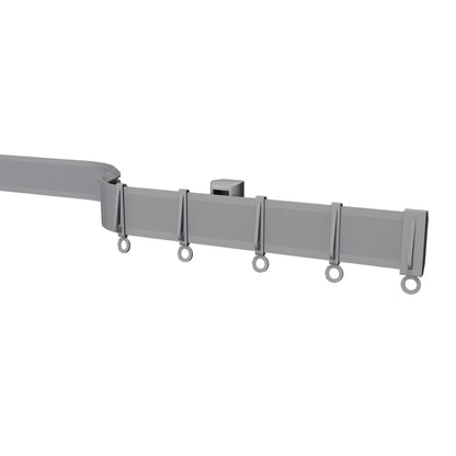 Speedy Streamline PVC Coiled Curtain Track - Silver