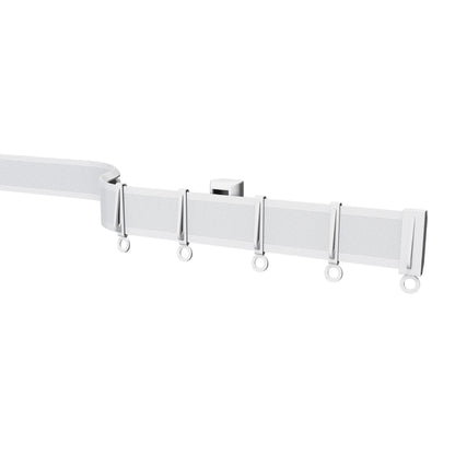 Speedy Streamline PVC Coiled Curtain Track - White