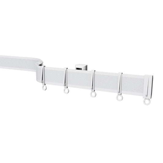 Speedy Streamline PVC Coiled Curtain Track - White