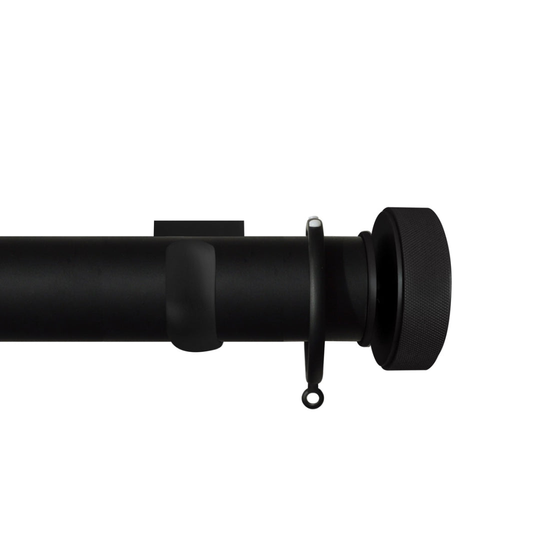 Jones Esquire 50mm Metal Curtain Pole Square Bracket - Carbon Black