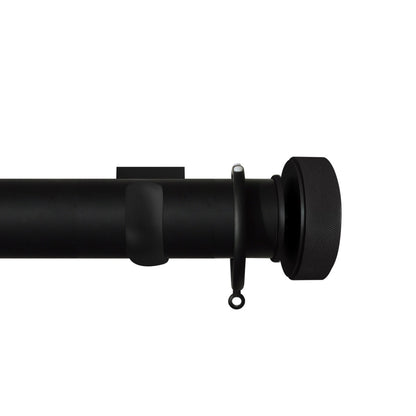 Jones Esquire 50mm Metal Curtain Pole Square Bracket - Carbon Black