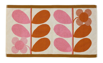 Orla Kiely Stem Bloom Duo Bath Mat - Blush