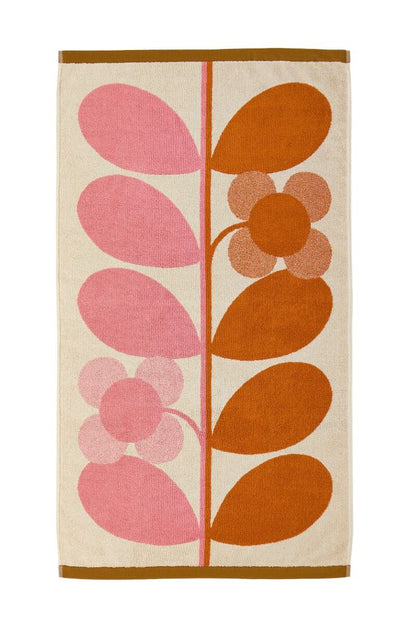 Orla Kiely Stem Bloom Duo Bath Towels - Blush