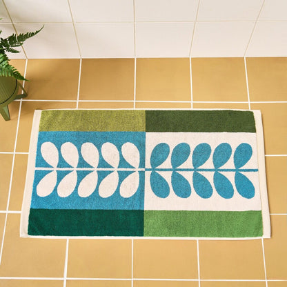 Orla Kiely Stem Check Bath Mat - Willow