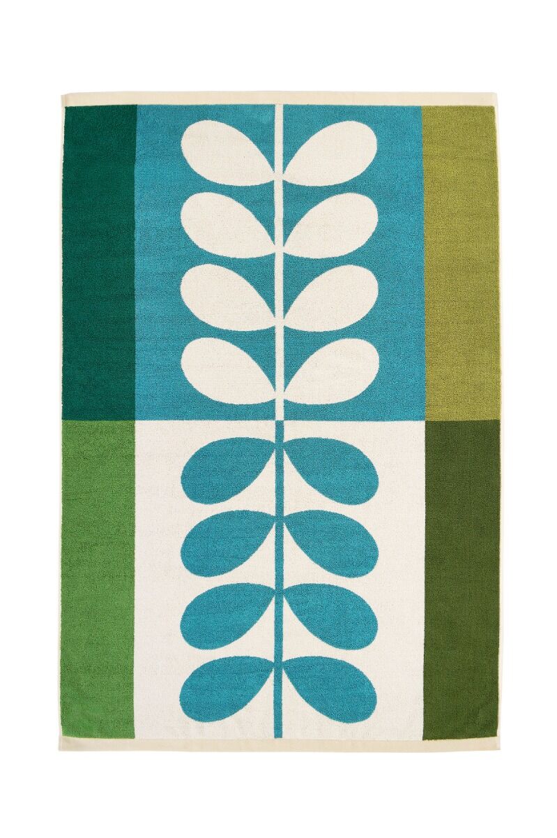 Orla Kiely Stem Check Bath Towels - Willow