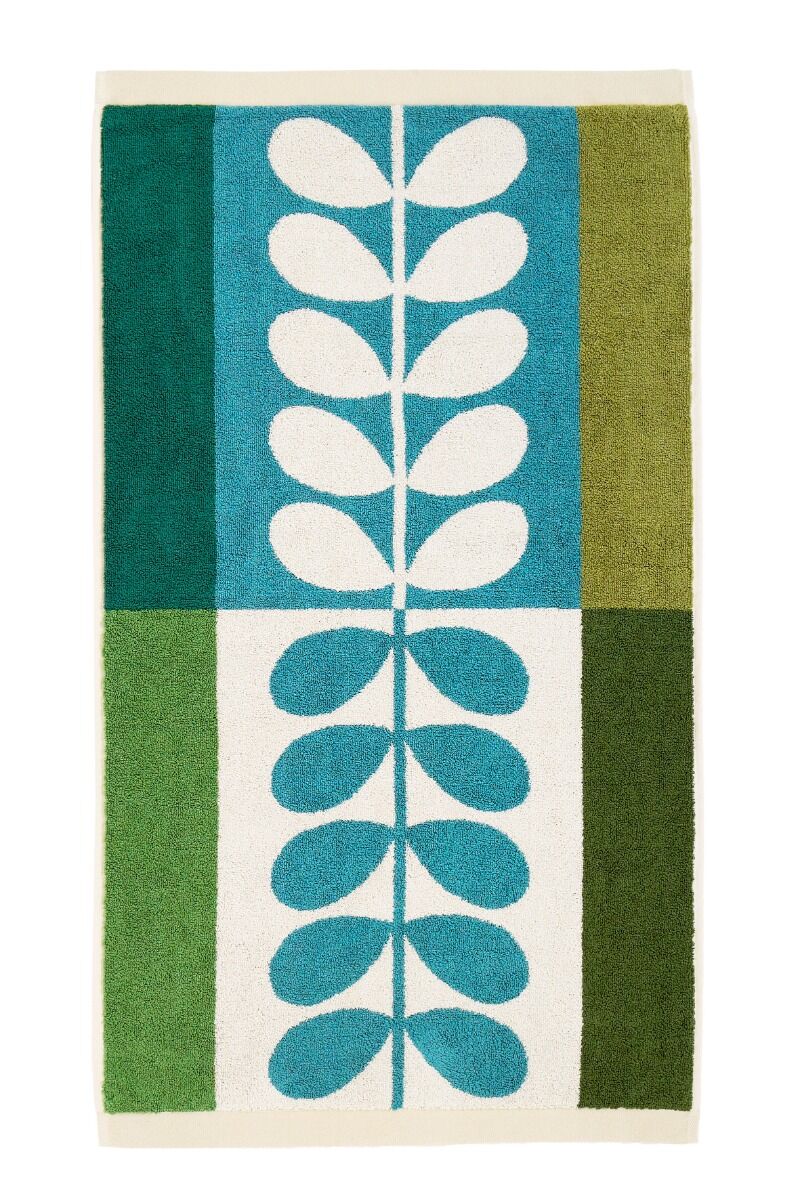 Orla Kiely Stem Check Bath Towels - Willow