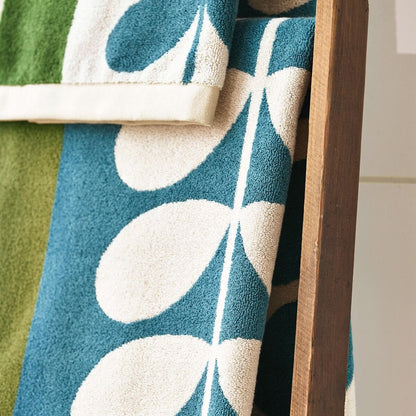 Orla Kiely Stem Check Bath Towels - Willow