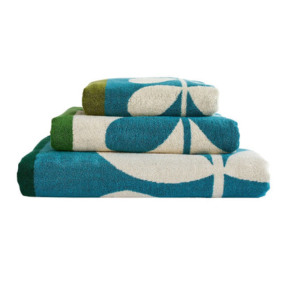 Orla Kiely Stem Check Bath Towels - Willow