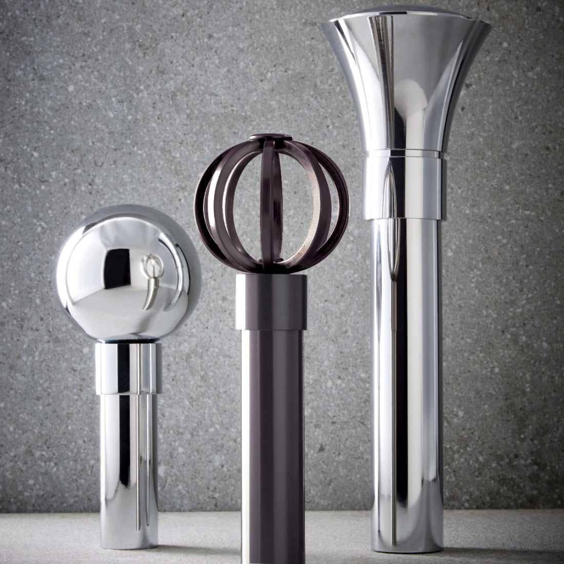 Jones Strand 35mm Metal Curtain Pole Recess Bracket - Matt Nickel