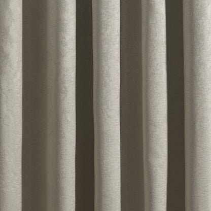 Strata Eyelet Single Panel Door Curtain by Fusion in Natural - Eyelet Single Panel Door Curtain - Fusion