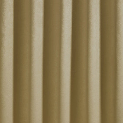 Strata Eyelet Single Panel Door Curtain by Fusion in Ochre - Eyelet Single Panel Door Curtain - Fusion