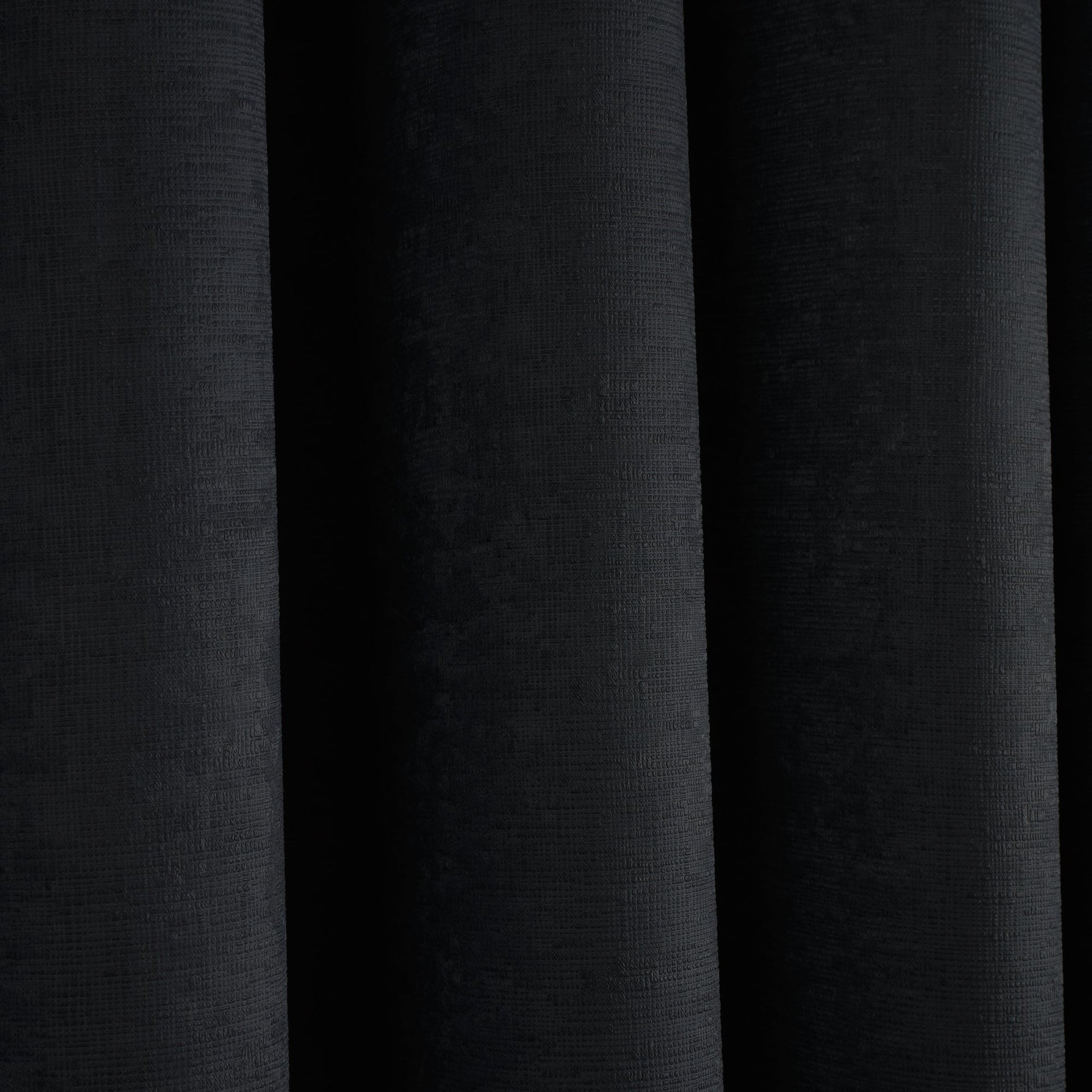 Strata Pair of Eyelet Curtains by Fusion in Black - Pair of Eyelet Curtains - Fusion