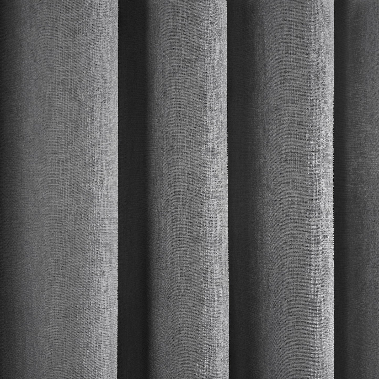 Strata Pair of Eyelet Curtains by Fusion in Silver - Pair of Eyelet Curtains - Fusion