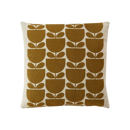 Orla Kiely Striped Tulip Filled Cushion - Pink/Ochre