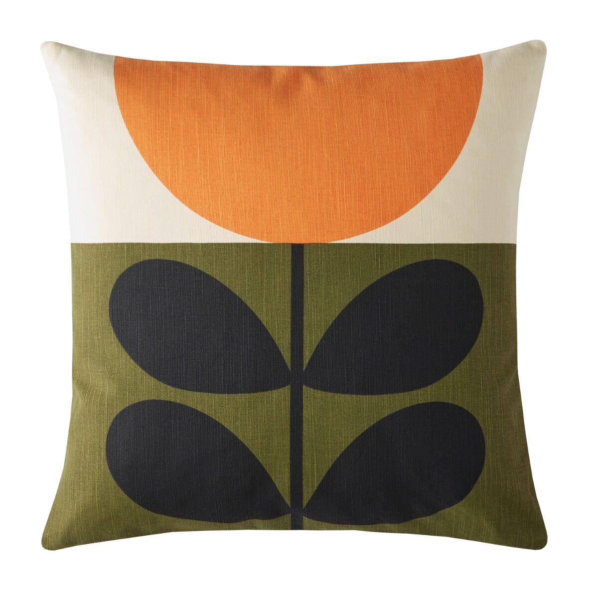 Orla Kiely Sunflower Filled Cushion - Orange