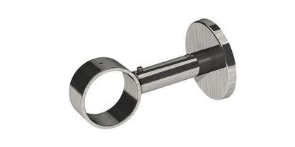 Swish 35mm Ceiling/Wall Fix Metal Extendable Curtain Pole Bracket - Satin Steel