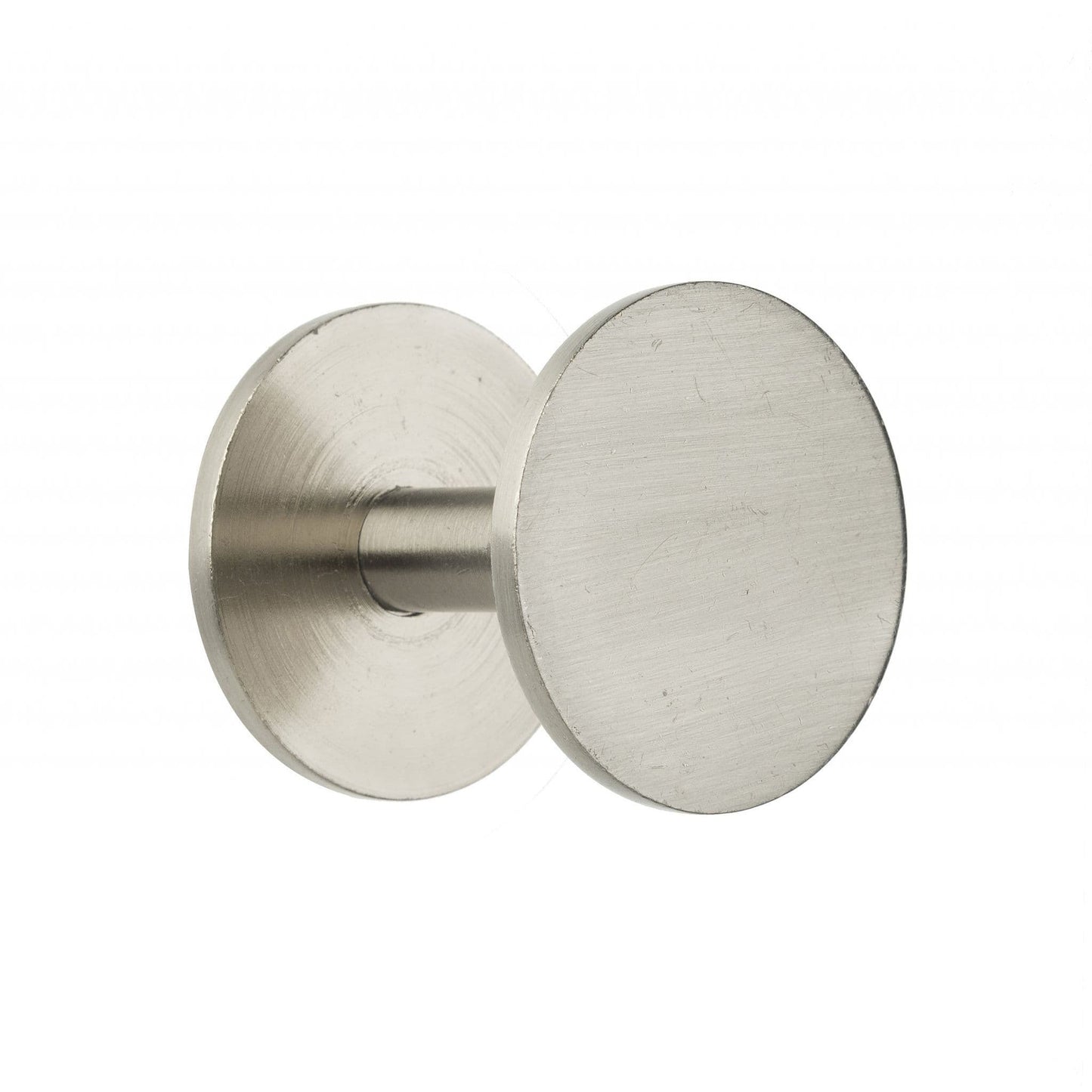 Swish Contemporary Cylinder Metal Curtain Tieback Hooks (Pair) - Satin Steel