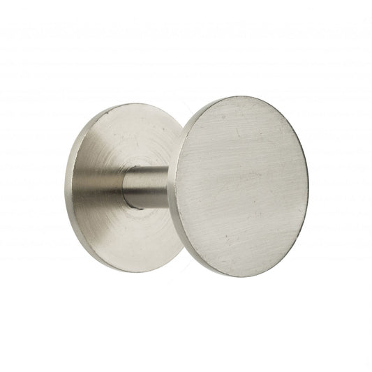 Swish Contemporary Cylinder Metal Curtain Tieback Hooks (Pair) - Satin Steel