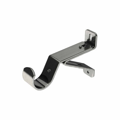 Swish Elements 35mm Metal Curtain Pole Bracket - Satin Steel